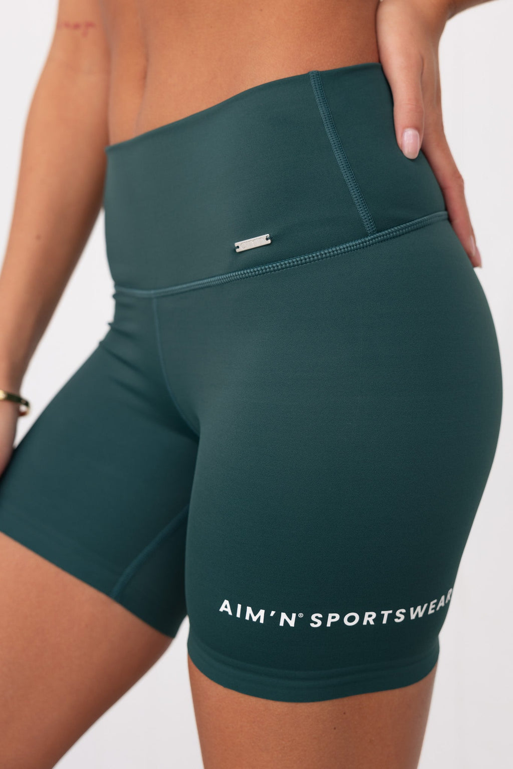 Pine Green Sportswear Midi Biker Shorts