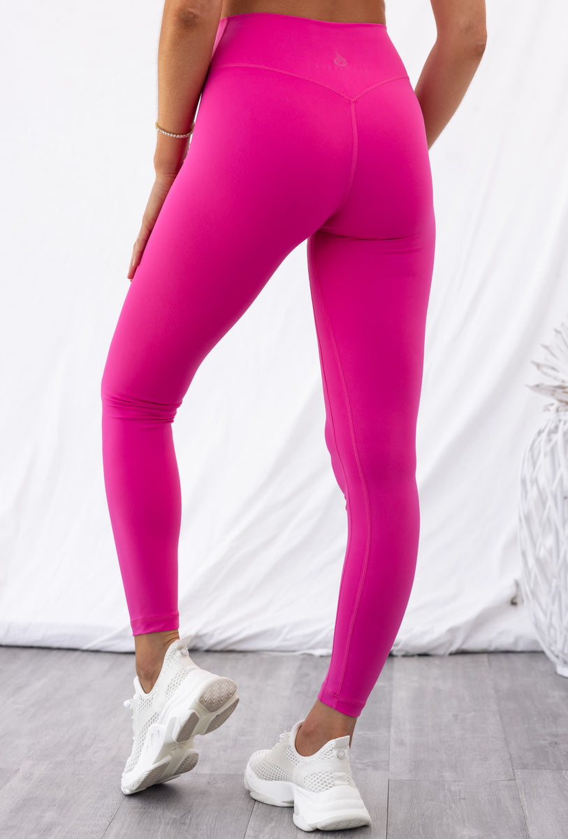 Crossover Leggings - magenta