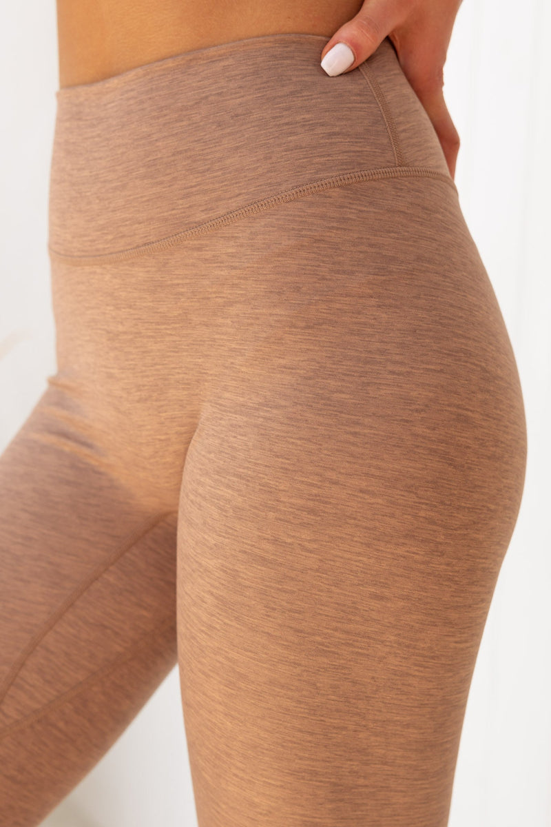 Zero Rise Everyday Ankle Length Leggings Nutmeg Marl PURE DASH