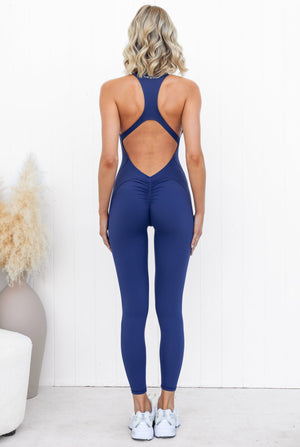 Sleek Jumpsuit - Midnight Navy