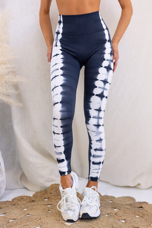 Zone Seamless Leggings - Grey/White **Pre-Order**