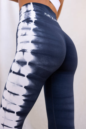 Zone Seamless Leggings - Grey/White