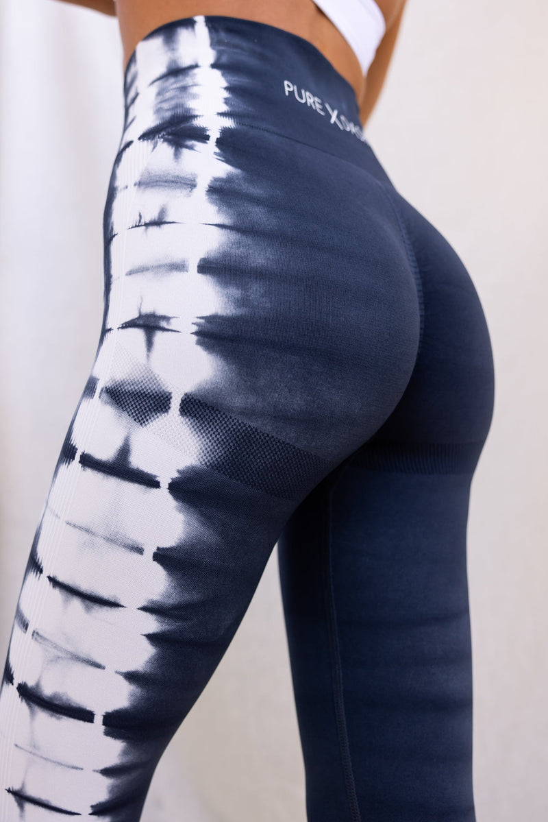 Zone Seamless Leggings - Grey/White **Pre-Order**