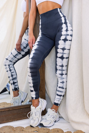 Zone Seamless Leggings - Grey/White