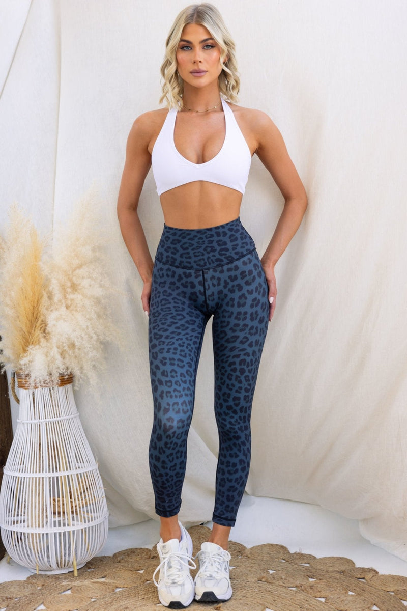 Midnight Leopard High Rise 7/8 Leggings