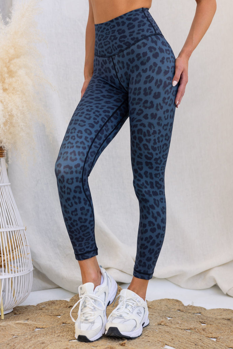 Midnight Leopard High Rise 7/8 Leggings