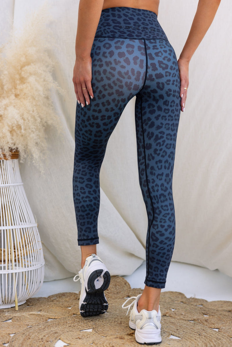 Midnight Leopard High Rise 7/8 Leggings