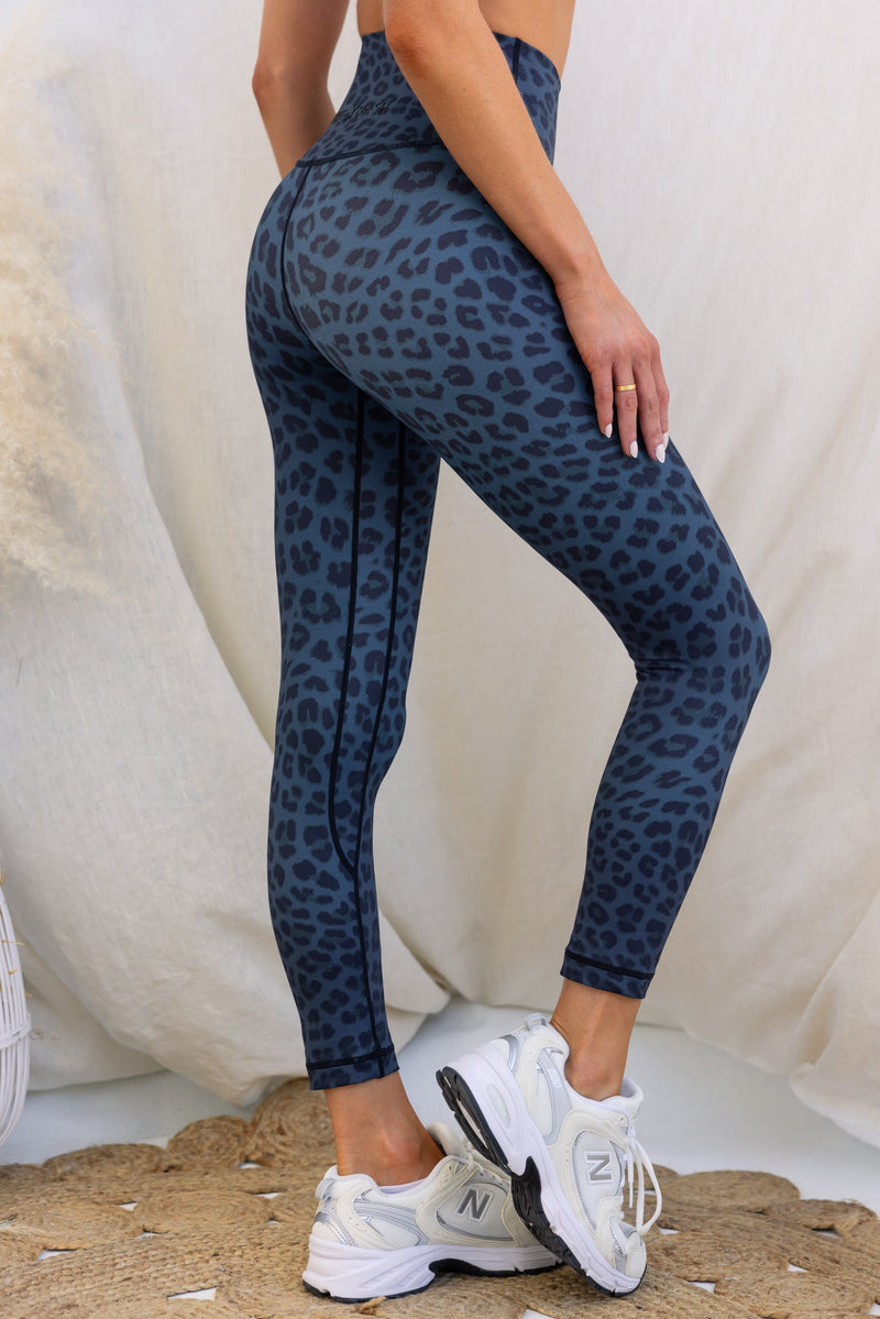 Midnight Leopard High Rise 7/8 Leggings