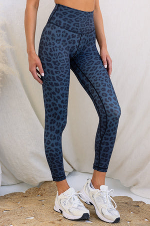 Midnight Leopard High Rise 7/8 Leggings