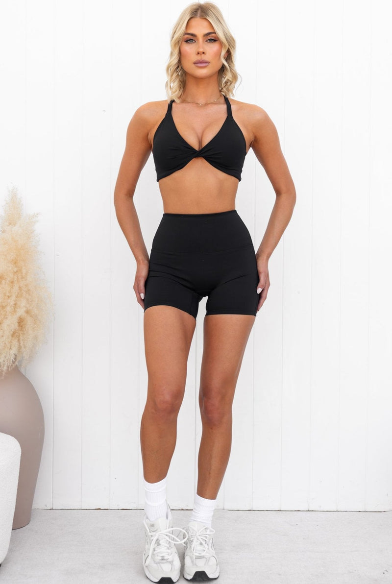 Vital Twist Sports Bra - Black **Pre-Order**