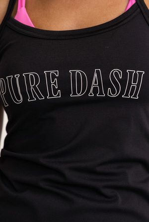 Basic Fitted Tank PURE DASH logo detail