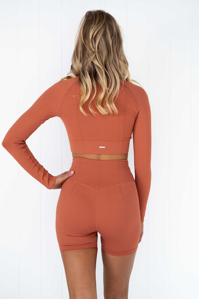 Rouge Luxe Seamless Crop Long Sleeve