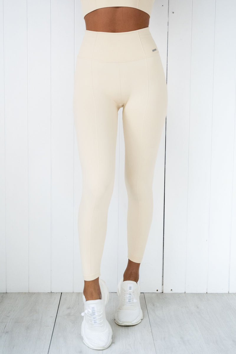 Oat White Luxe Seamless Tights