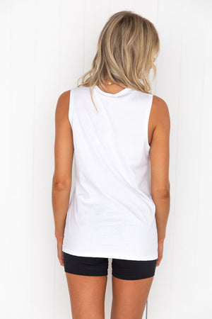 Easy Rider Muscle Tank - White/Black