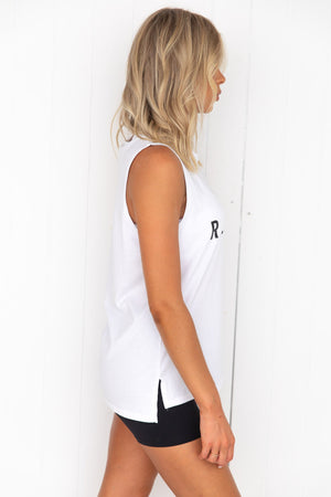 Easy Rider Muscle Tank - White/Black