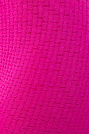 Honeycomb Scrunch Seamless Leggings - Hot Pink