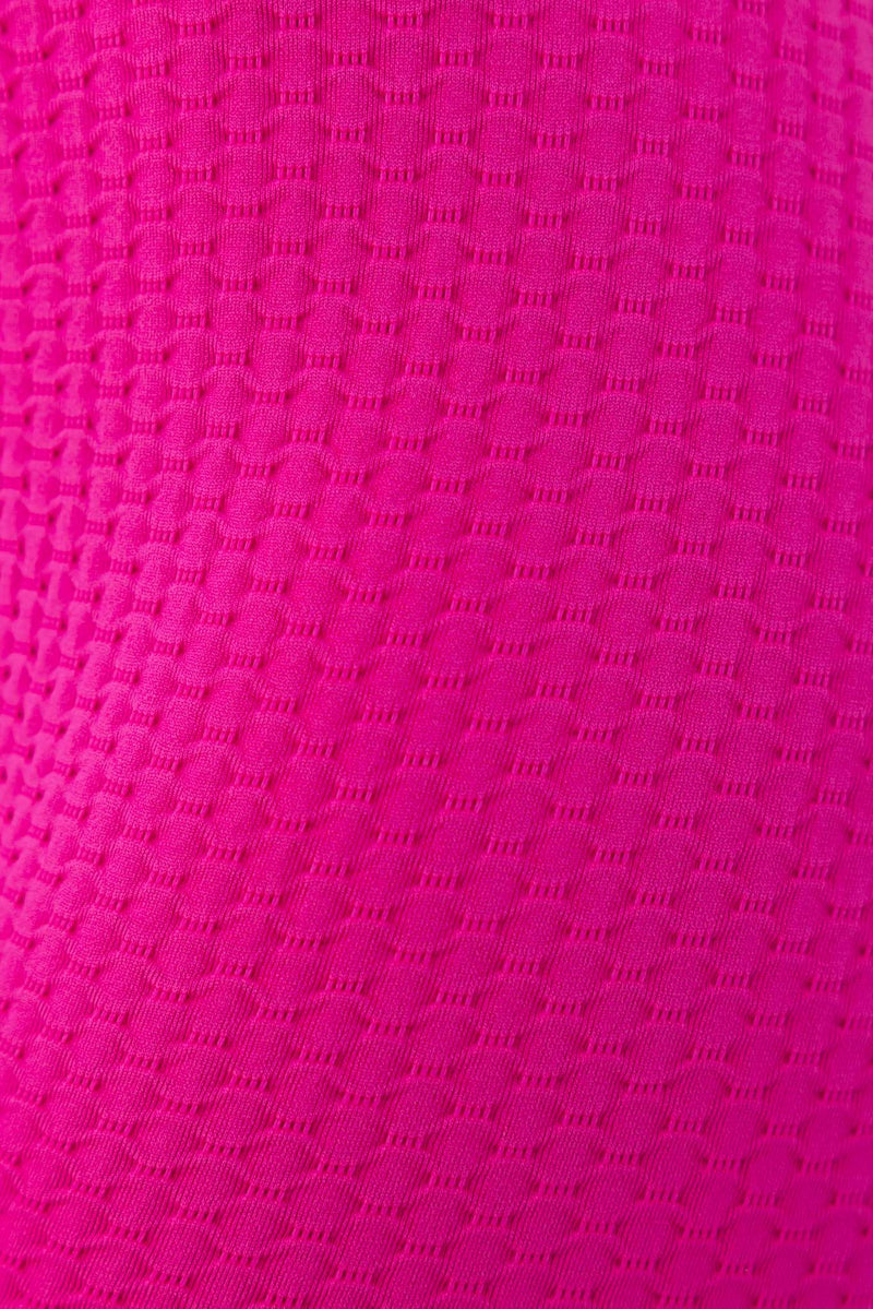 Honeycomb Scrunch Seamless Leggings - Hot Pink