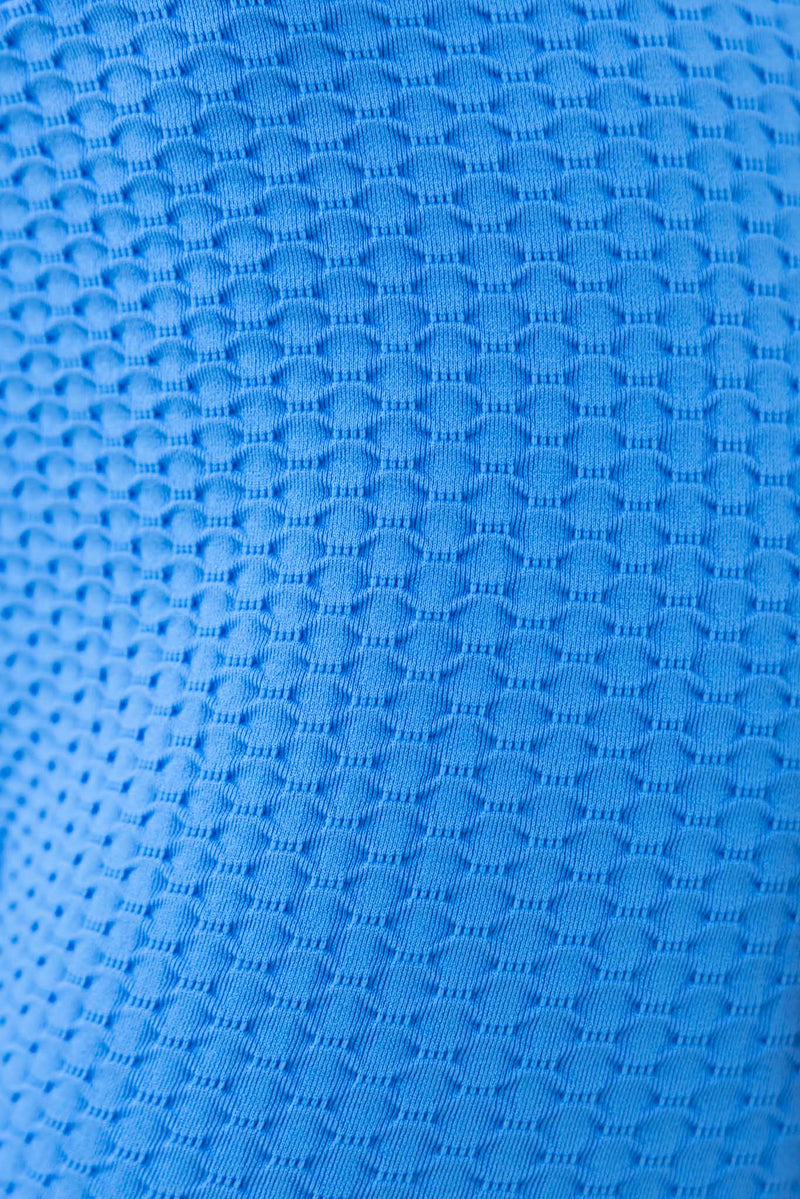 Honeycomb Scrunch Seamless Leggings - Bright Blue