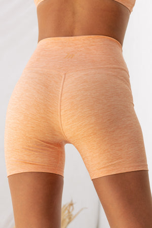 Zero Rise Everyday Midway Shorts - Apricot Marl